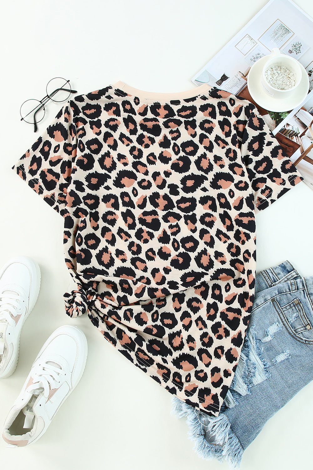 MAMA Lightning Leopard Print Women’s T-Shirt