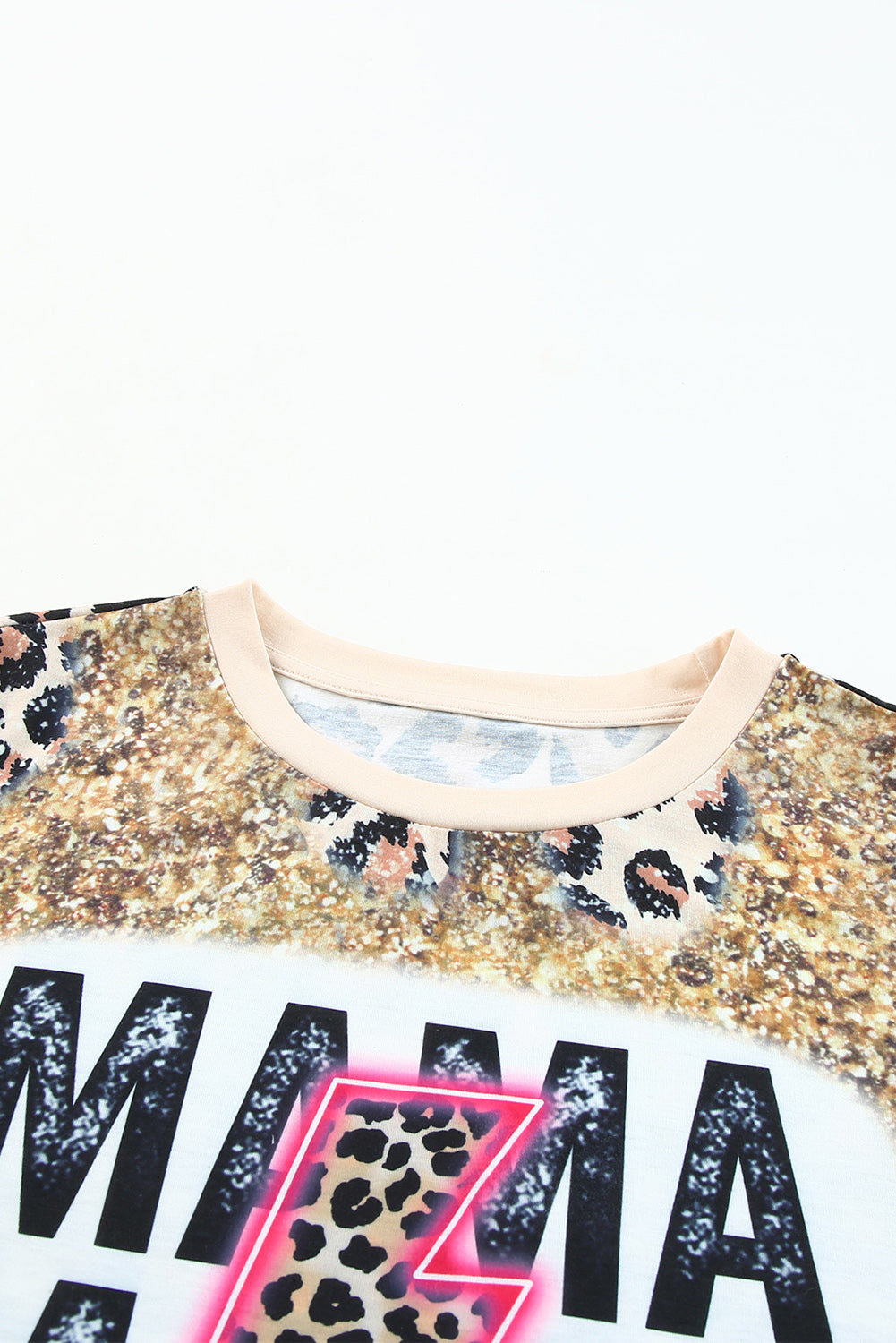 MAMA Lightning Leopard Print Women’s T-Shirt