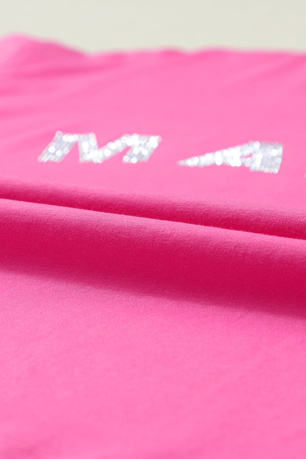 Rhinestone MAMA Relaxed Graphic Tee – Rose Pink